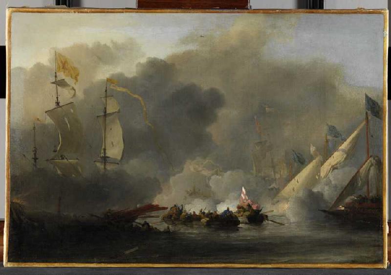 Die sogenannte Seeschlacht in der Solebay von Willem van de Velde d.J.