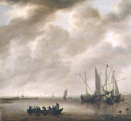 The Calm Sea von Willem van Diest