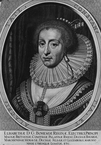 Elizabeth, Queen of Bohemia von Willem (Wilhelm) Hondius