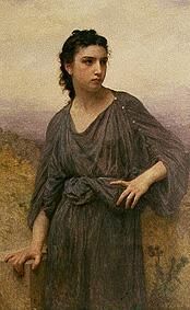 Bildnis einer jungen Frau. von William Adolphe Bouguereau