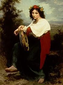 Italienerin mit Tambourin von William Adolphe Bouguereau
