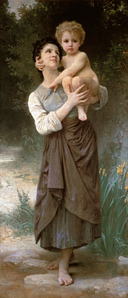 Mother and Child von William Adolphe Bouguereau