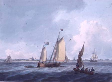 Shipping off Colveston (Coulston), Norfolk von William Anderson