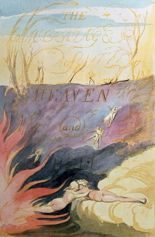 The Marriage of Heaven and Hell; title-page von William Blake