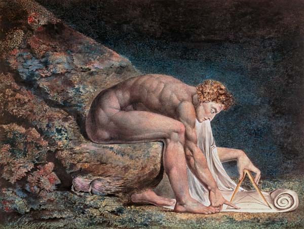 Isaak Newton von William Blake
