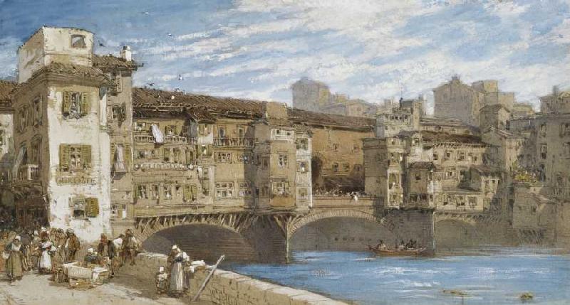 Der Ponte Vecchio in Florenz von William Callow