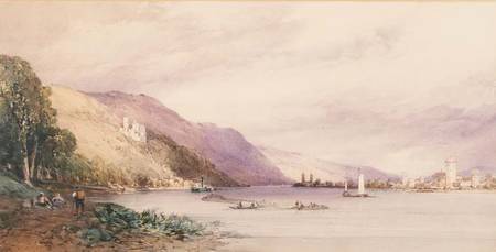 On the Rhine von William Callow