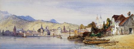 Luzern vom Vierwaldstättersee aus 1862
