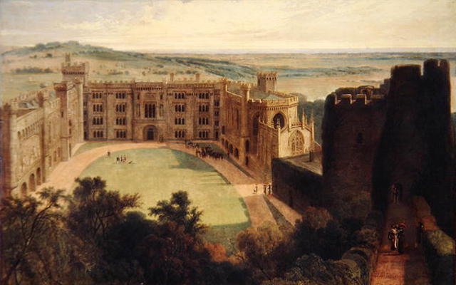Arundel Castle from the Keep, 1823 (oil on canvas) von William Daniell