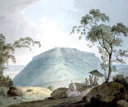 South East View of Hill Fort of Bijaigaih, Bihar von William Daniell
