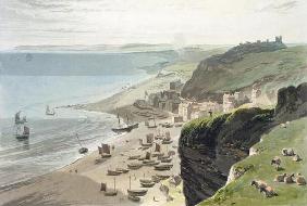 Hastings, from the East Cliff, from 'A Voyage Around Great Britain Undertaken between the Years 1814 16th