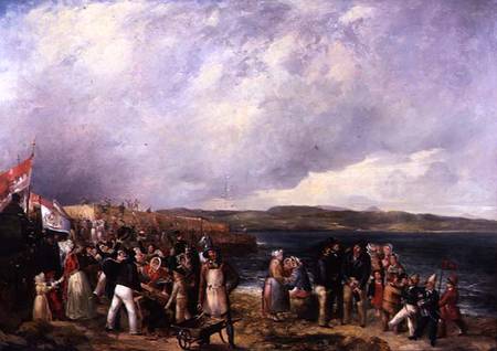 The Opening of Granton Harbour, Edinburgh von William 'de Lond' Turner