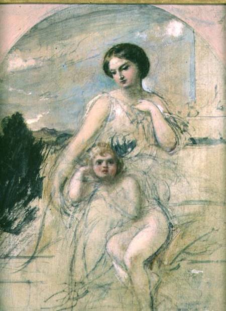 Mother and Child (board) von William Edward Frost