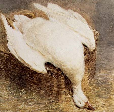 Still Life of a Dead Goose with a Basket von William Henry Hunt