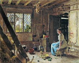 The Maid and the Magpie, A Cottage Interior at Shillington, Bedfordshire 1834