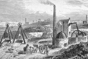 Staffordshire Colliery from 'Cyclopaedia of Useful Arts & Manufactures', edited by Charles Tomlinson 1855