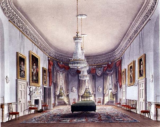 The Dining Room, Frogmore from Pyne''s ''Royal Residences'' von William Henry Pyne