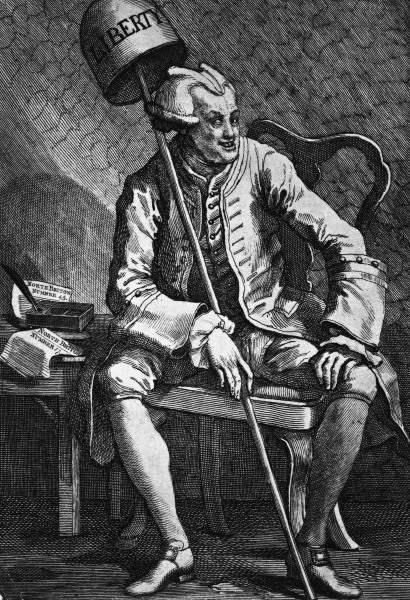 John Wilkes / Etching by Hogarth / 1763 von William Hogarth