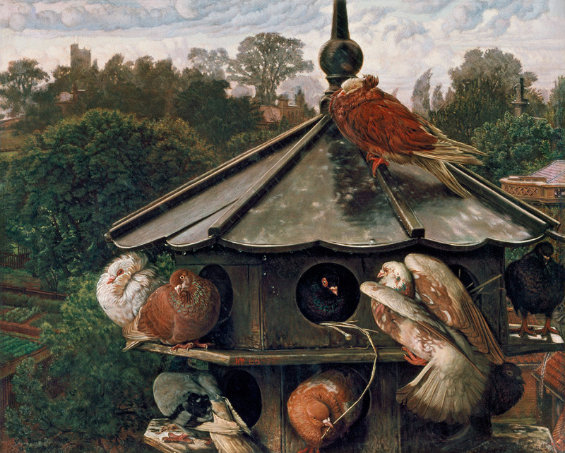 The Festival of St. Swithin or The Dovecote von William Holman Hunt