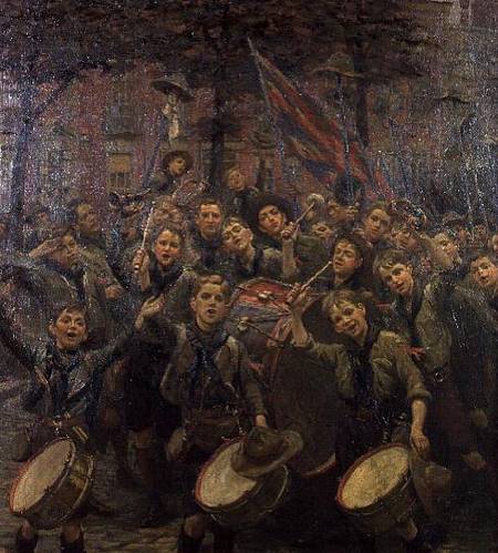 Cheering the Chief Scout, Dowry Square, Hotwells von William Holt Yates Titcomb