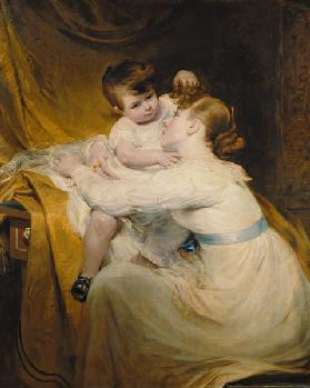 Portrait of Mrs De Wint and her Daughter, Helen