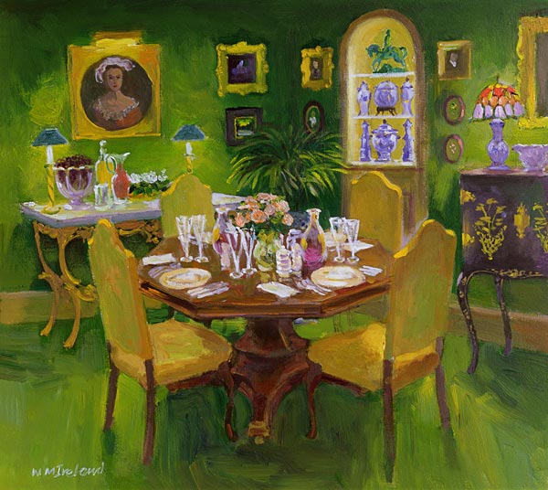 Dinner Party (oil on board)  von William  Ireland