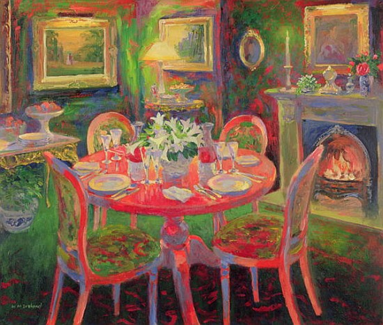 The Dining Room, c.2000 (oil on board)  von William  Ireland