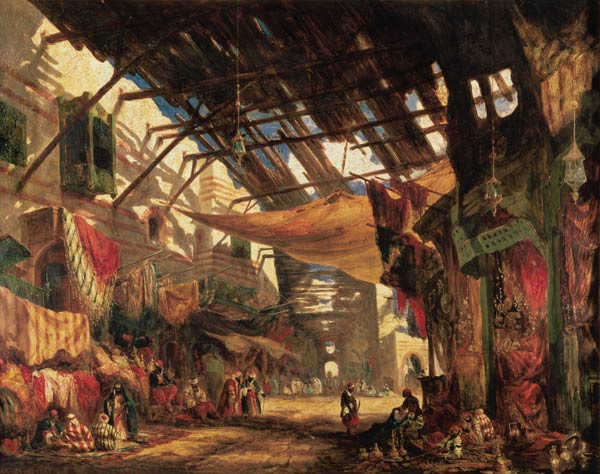 The Carpet Bazaar, Cairo von William James Muller