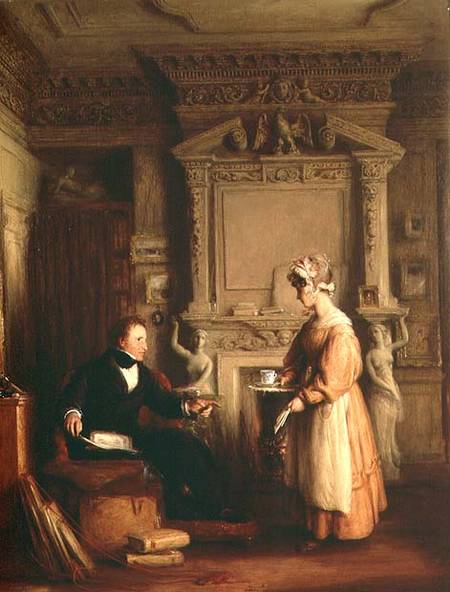 John Sheepshanks and his maid von William Mulready