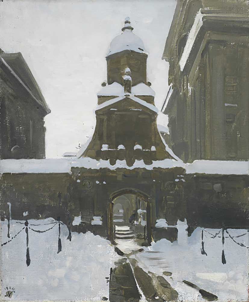 Das Ehrentor unter dem Schnee, 1924 von William Nicholson