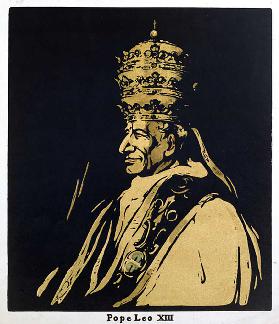Papst Leo XIII., Gioacchino Vincenzo Raffaele Luigi Pecci (1878-1903) Illustration aus Zwölf Porträt 1899