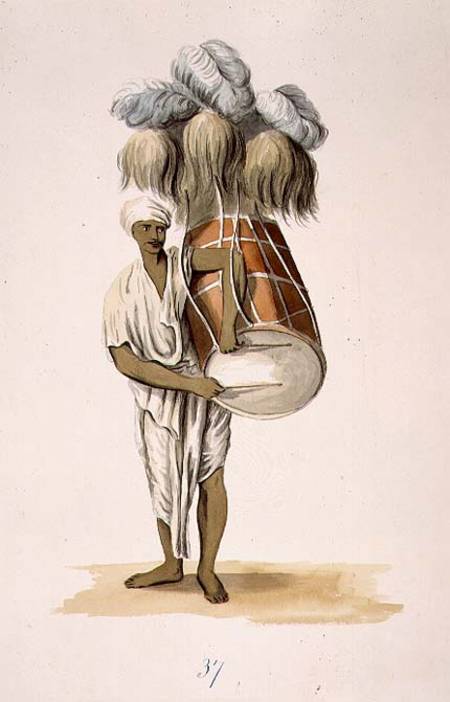 D'Hauk used at Marriages and Religious Ceremonies plate 37 from 'The Costume of Hindostan' by Franz von William Orme