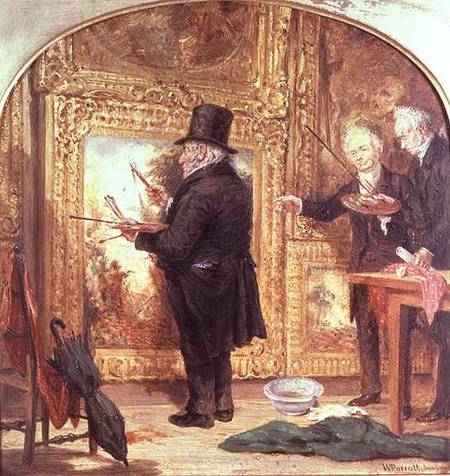 J. M. W.Turner (1775-1851) at the Royal Academy, Varnishing Day von William Parrott