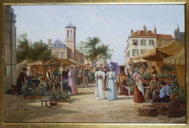 Der Marktplatz in Limburg, Niederlande. von William R. Dommersen