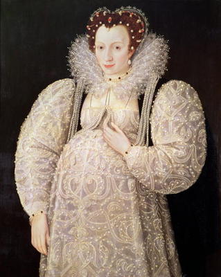 Unknown Lady, c.1595-1600 (panel) von William Segar