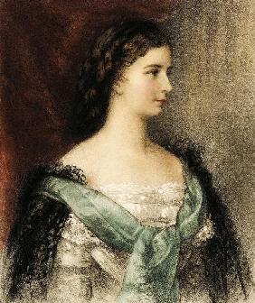 Portrait der Kaiserin Elisabeth von Österreich 1862