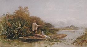 Eel Trappers on the Thames c.1870  on