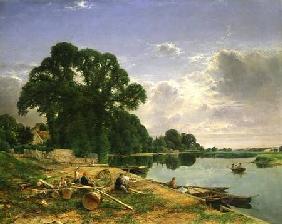 On the Thames c.1870
