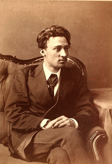 Portrait of the author Vsevolod Mikhailovich Garshin von William Andreevich Carrick