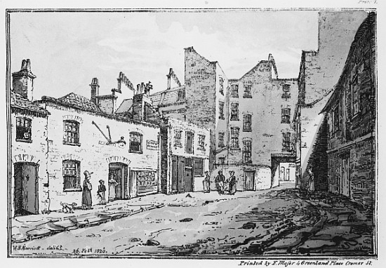 View of Cato Street von William Henry Harriott