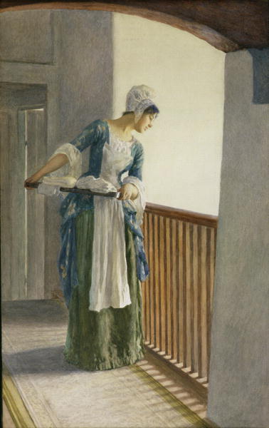 The Laundry Maid, c.1920 (w/c on paper)  von William Henry Margetson
