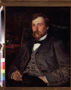 Porträt des Malers Illarion Prjanischnikow (1840-1894) 1883
