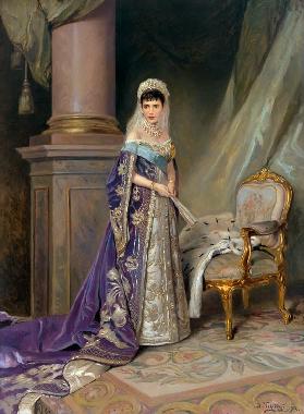 Porträt der Kaiserin Maria Fjodorowna, Prinzessin Dagmar von Dänemark (1847-1928) 1912