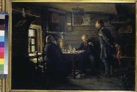 In einem russischen Dorfgasthaus. 1872/1873