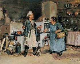 Streitgespräch in der Küche 1912