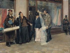 Die Wahl des Brautschleiers 1897