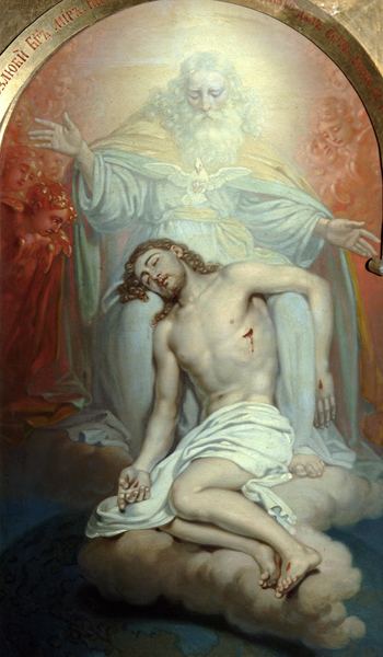 Gottvater mit dem toten Christus von Wladimir Lukitsch Borowikowski