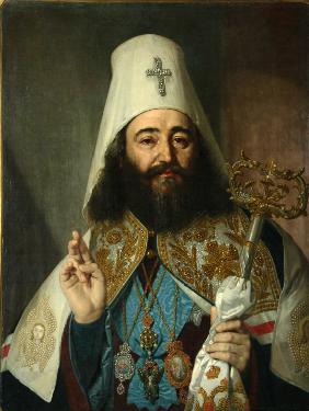 Porträt des Katholikos der Georgisch-Orthodoxen Kirche Anton II. (1788-1811) 1811