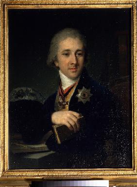 Porträt des Schriftstellers, Freimaurers Alexander Labsin (1766-1825)