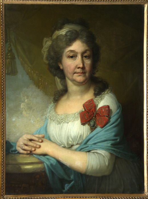 Porträt von Baronin Warwara Wassiljewa von Wladimir Lukitsch Borowikowski